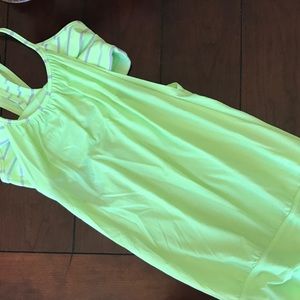 LULULEMON LIME GREEN TANK